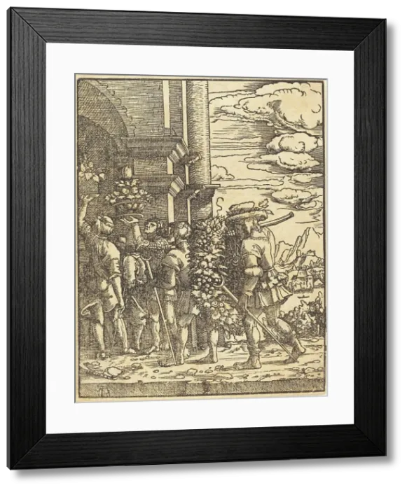 Framed Print : Joshua and Caleb, in or after 1520. Creator: Albrecht Altdorfer Framed Print : Joshua and Caleb, in or after 1520. Creator: Albrecht Altdorfer