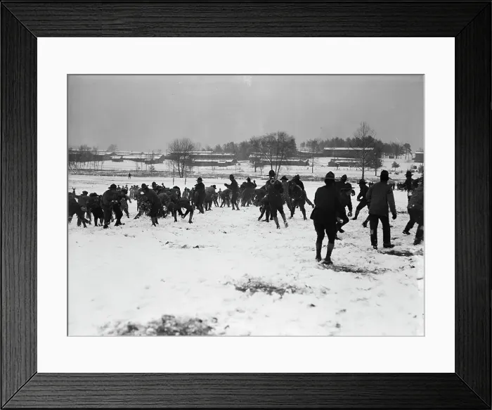 Framed Print : Camp Meade, Maryland - Winter Views, 1917. Creator: Harris & Ewing. Camp Meade, Maryland - Winter Views, 1917. Creator: Harris & Ewing Framed Print : Camp Meade, Maryland - Winter Views, 1917. Creator: Harris & Ewing. Camp Meade, Maryland - Winter Views, 1917. Creator: Harris & Ewing