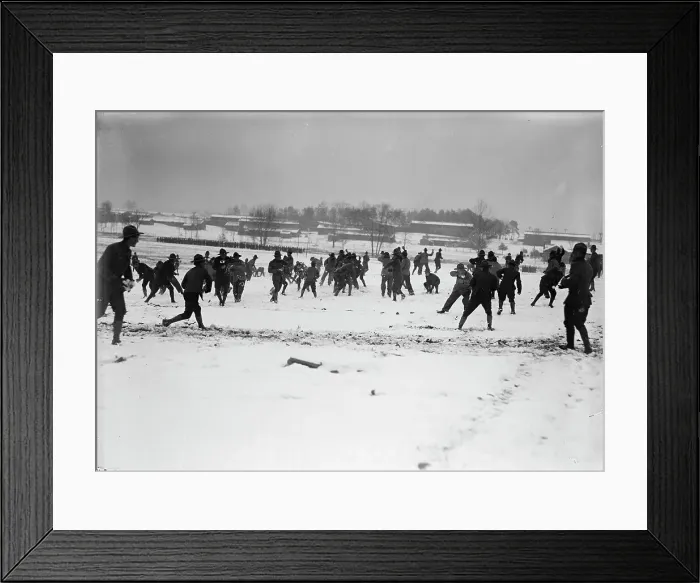 Framed Print : Camp Meade, Maryland - Winter Views, 1917. Creator: Harris & Ewing. Camp Meade, Maryland - Winter Views, 1917. Creator: Harris & Ewing Framed Print : Camp Meade, Maryland - Winter Views, 1917. Creator: Harris & Ewing. Camp Meade, Maryland - Winter Views, 1917. Creator: Harris & Ewing
