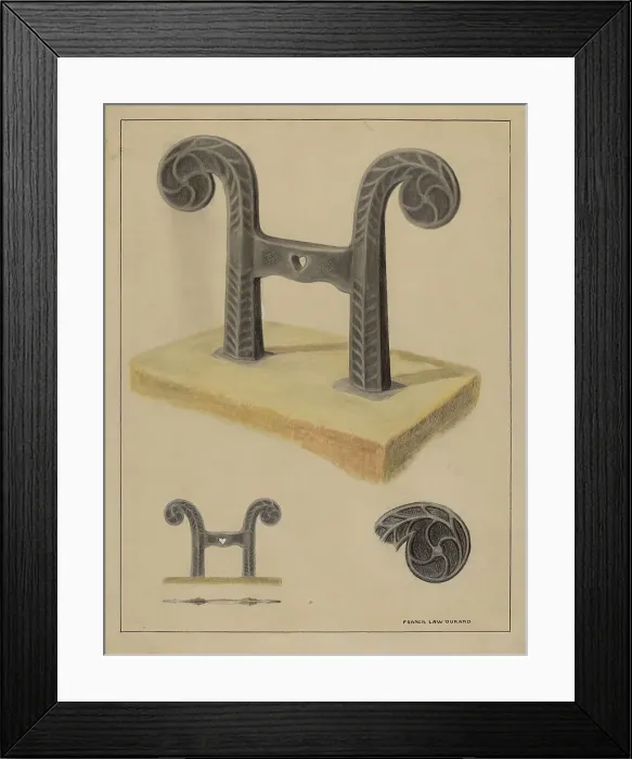 Framed Print : Foot Scraper, c. 1936. Creator: Francis Law Durand Framed Print : Foot Scraper, c. 1936. Creator: Francis Law Durand