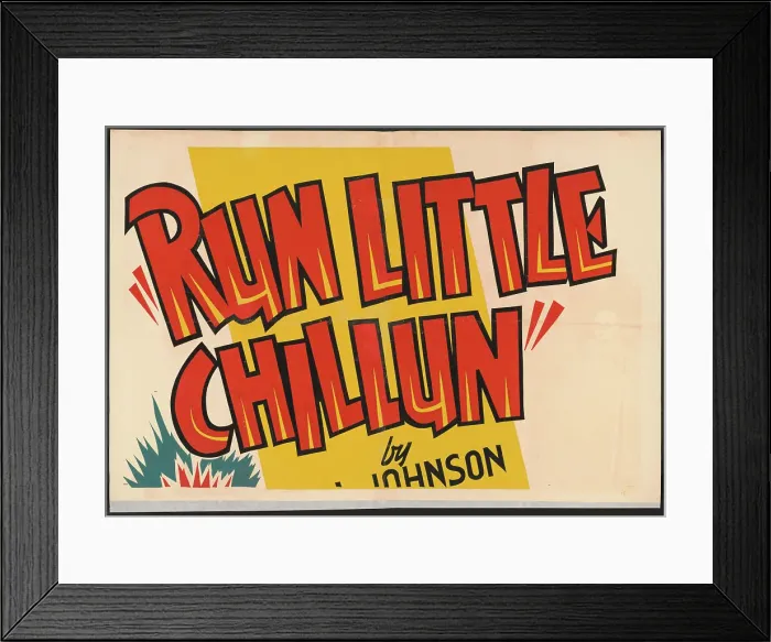 Framed Print : Run Little Chillun, [193-]. Creator: Unknown