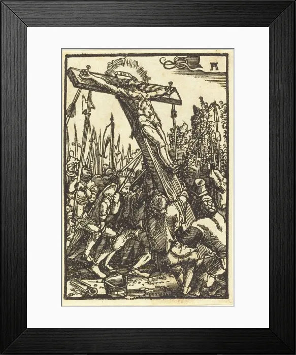 Framed Print : Raising of the Cross, c. 1513. Creator: Albrecht Altdorfer Framed Print : Raising of the Cross, c. 1513. Creator: Albrecht Altdorfer