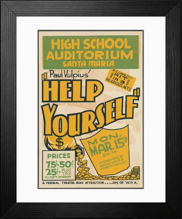 Framed Print : Help Yourself, [193-]. Creator: Unknown