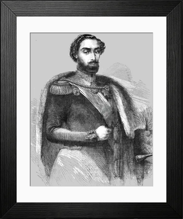 Framed Print : Prince Stirbey, Hospodar of Wallachia, 1854. Creator: Unknown Framed Print : Prince Stirbey, Hospodar of Wallachia, 1854. Creator: Unknown