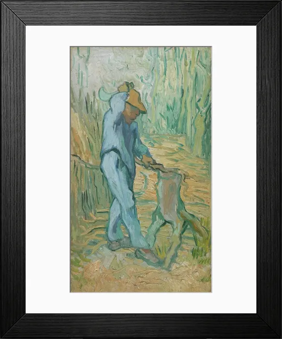 Framed Print : The Woodcutter (after Millet), 1890. Creator: Gogh, Vincent, van (1853-1890) Framed Print : The Woodcutter (after Millet), 1890. Creator: Gogh, Vincent, van (1853-1890)