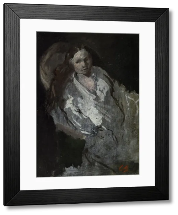 Framed Print : Madame Carpeaux en déshabillé, between 1873 and 1874. Creator: Jean-Baptiste Carpeaux Framed Print : Madame Carpeaux en déshabillé, between 1873 and 1874. Creator: Jean-Baptiste Carpeaux