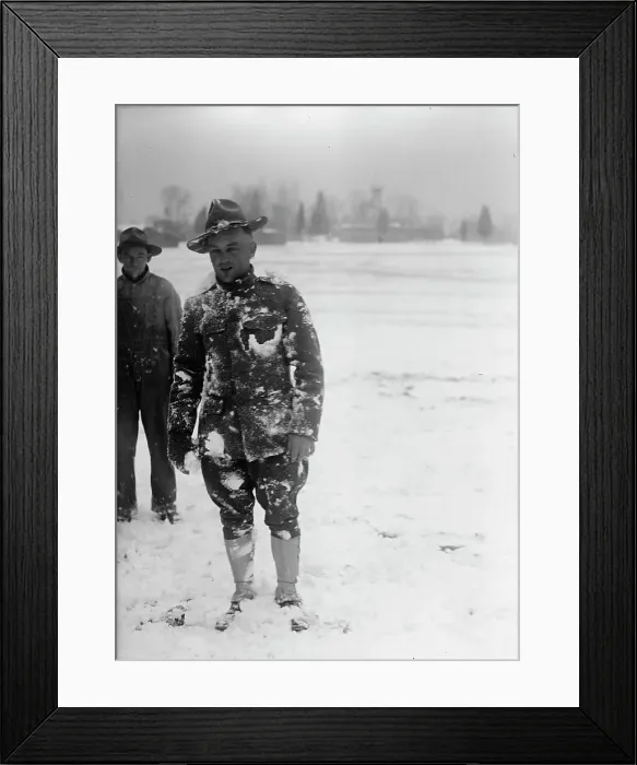 Framed Print : Camp Meade, Maryland - Winter Views, 1917. Creator: Harris & Ewing. Camp Meade, Maryland - Winter Views, 1917. Creator: Harris & Ewing Framed Print : Camp Meade, Maryland - Winter Views, 1917. Creator: Harris & Ewing. Camp Meade, Maryland - Winter Views, 1917. Creator: Harris & Ewing