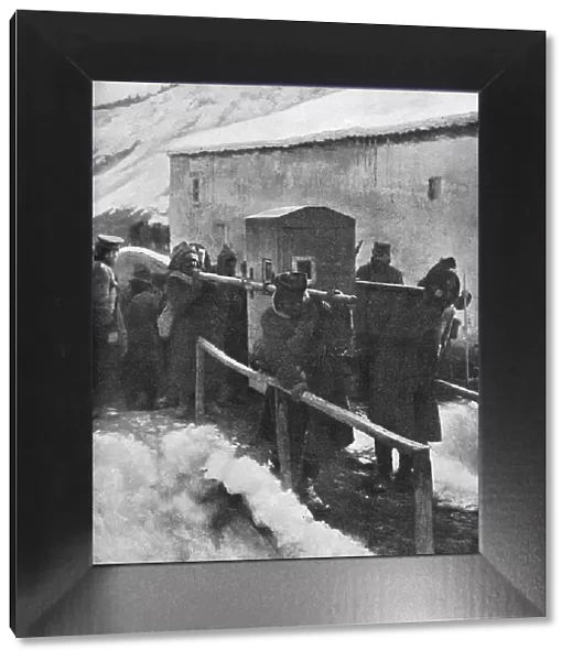 La tragedie Serbe; la 'Chaise' du Voivode. 1916. Creator: Unknown. La tragedie Serbe; la 'Chaise' du Voivode. 1916. Creator: Unknown