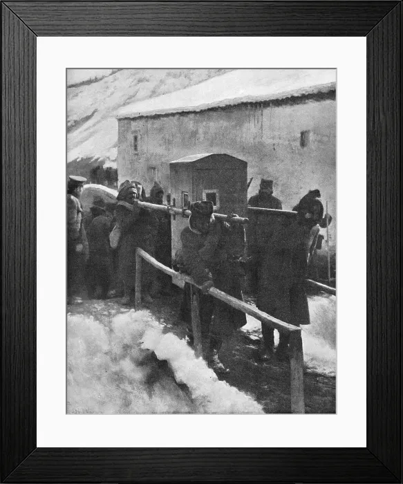 Framed Print : La tragedie Serbe; la Chaise du Voivode. 1916. Creator: Unknown. La tragedie Serbe; la Chaise du Voivode. 1916. Creator: Unknown Framed Print : La tragedie Serbe; la Chaise du Voivode. 1916. Creator: Unknown. La tragedie Serbe; la Chaise du Voivode. 1916. Creator: Unknown