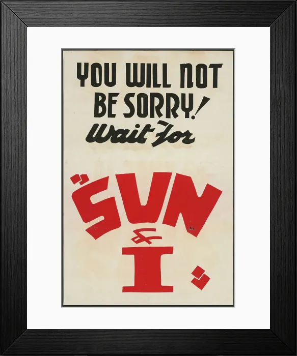Framed Print : Sun and I, [193-]. Creator: Unknown
