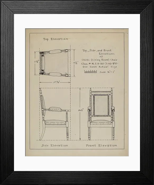 Framed Print : Chair, 1935 / 1942. Creator: Francis Law Durand Framed Print : Chair, 1935 / 1942. Creator: Francis Law Durand