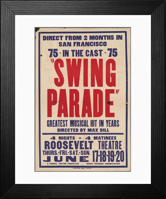 Framed Print : Swing Parade, [193-]. Creator: Unknown