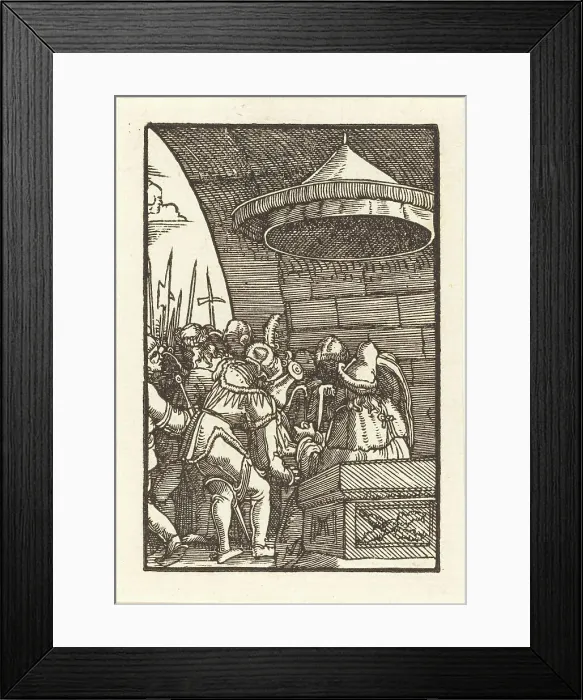 Framed Print : Pilate Washing His Hands, c. 1513. Creator: Albrecht Altdorfer Framed Print : Pilate Washing His Hands, c. 1513. Creator: Albrecht Altdorfer