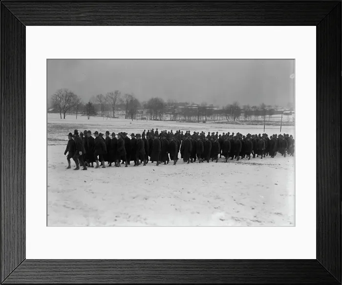 Framed Print : Camp Meade, Maryland - Winter Views, 1917. Creator: Harris & Ewing. Camp Meade, Maryland - Winter Views, 1917. Creator: Harris & Ewing Framed Print : Camp Meade, Maryland - Winter Views, 1917. Creator: Harris & Ewing. Camp Meade, Maryland - Winter Views, 1917. Creator: Harris & Ewing