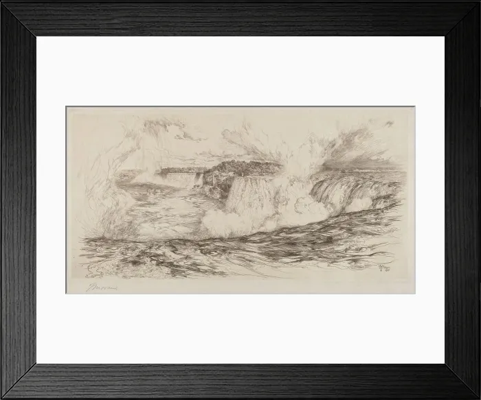 Framed Print : Niagara?From the Canadian Side, 1885. Creator: Thomas Moran Framed Print : Niagara?From the Canadian Side, 1885. Creator: Thomas Moran