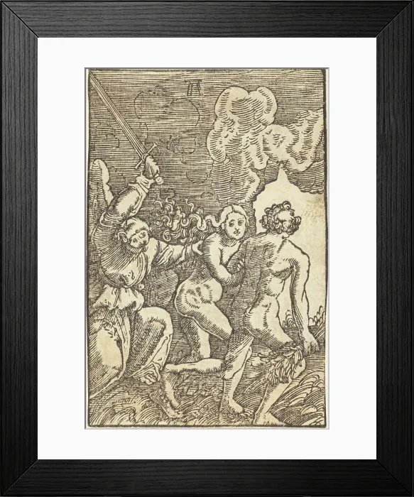 Framed Print : Expulsion from Paradise, c. 1513. Creator: Albrecht Altdorfer Framed Print : Expulsion from Paradise, c. 1513. Creator: Albrecht Altdorfer