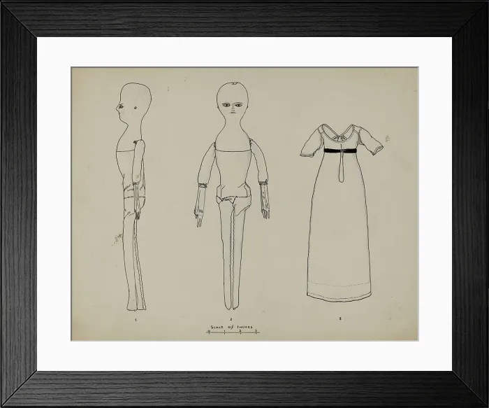 Framed Print : Doll, c. 1939. Creator: Francis Law Durand Framed Print : Doll, c. 1939. Creator: Francis Law Durand