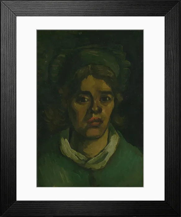 Framed Print : Head of a Woman, 1885. Creator: Gogh, Vincent, van (1853-1890) Framed Print : Head of a Woman, 1885. Creator: Gogh, Vincent, van (1853-1890)