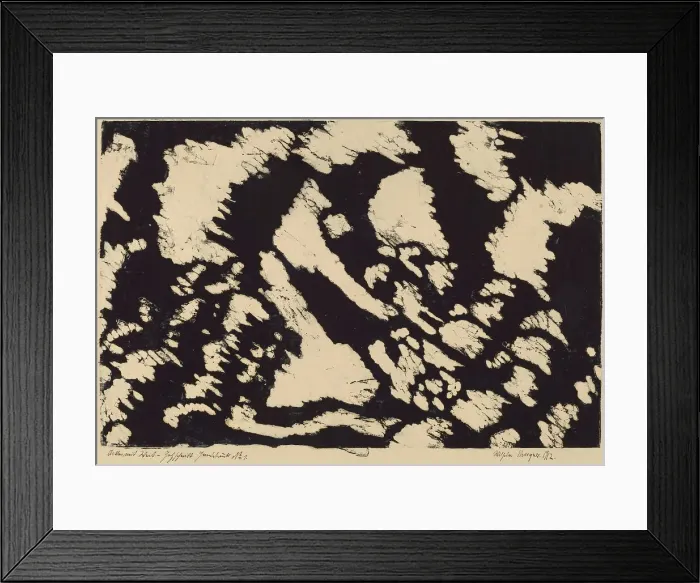 Framed Print : Acker mit Weib (Woman in a Field), 1912. Creator: Morgner, Wilhelm Framed Print : Acker mit Weib (Woman in a Field), 1912. Creator: Morgner, Wilhelm