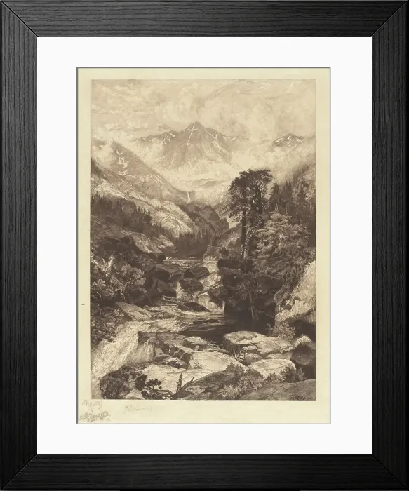 Framed Print : Mountain of the Holy Cross, Colorado, 1888. Creator: Thomas Moran Framed Print : Mountain of the Holy Cross, Colorado, 1888. Creator: Thomas Moran
