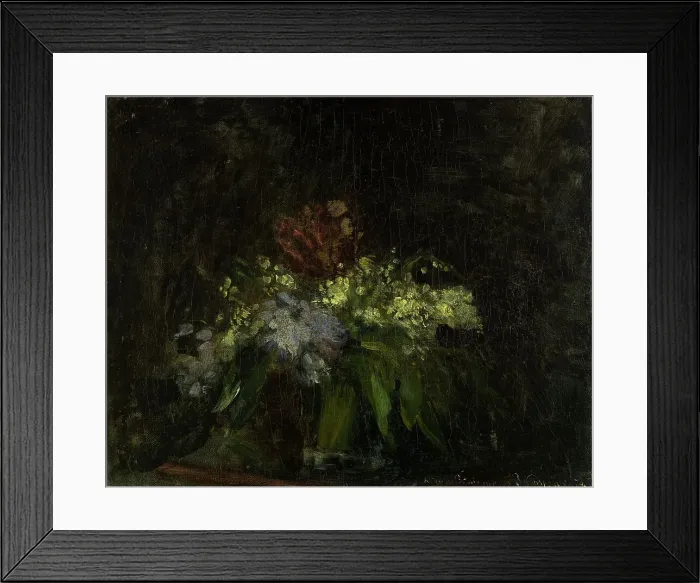 Framed Print : Bouquet de fleurs au muguet, 1874. Creator: Jean-Baptiste Carpeaux Framed Print : Bouquet de fleurs au muguet, 1874. Creator: Jean-Baptiste Carpeaux