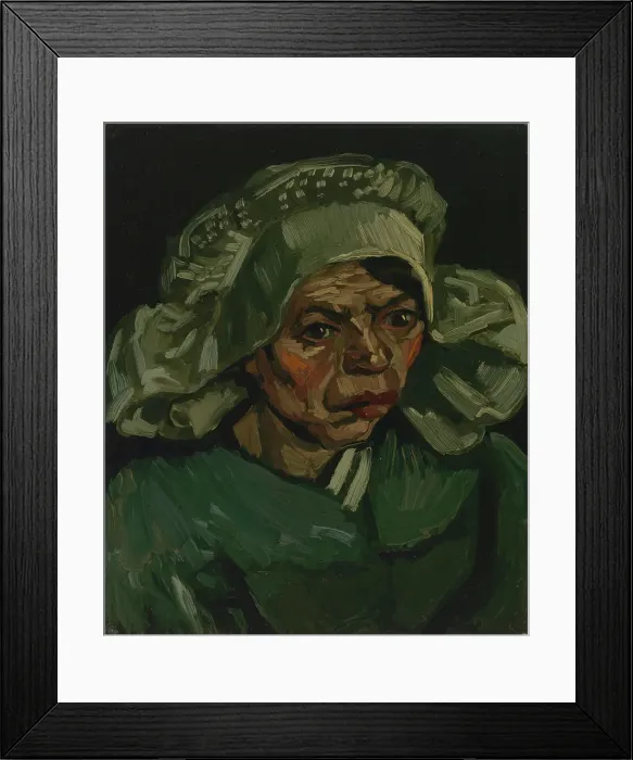 Framed Print : Head of a Woman, 1885. Creator: Gogh, Vincent, van (1853-1890) Framed Print : Head of a Woman, 1885. Creator: Gogh, Vincent, van (1853-1890)