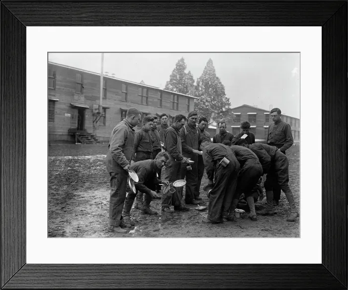 Framed Print : Camp Meade, Maryland - Winter Views, 1917. Creator: Harris & Ewing. Camp Meade, Maryland - Winter Views, 1917. Creator: Harris & Ewing Framed Print : Camp Meade, Maryland - Winter Views, 1917. Creator: Harris & Ewing. Camp Meade, Maryland - Winter Views, 1917. Creator: Harris & Ewing