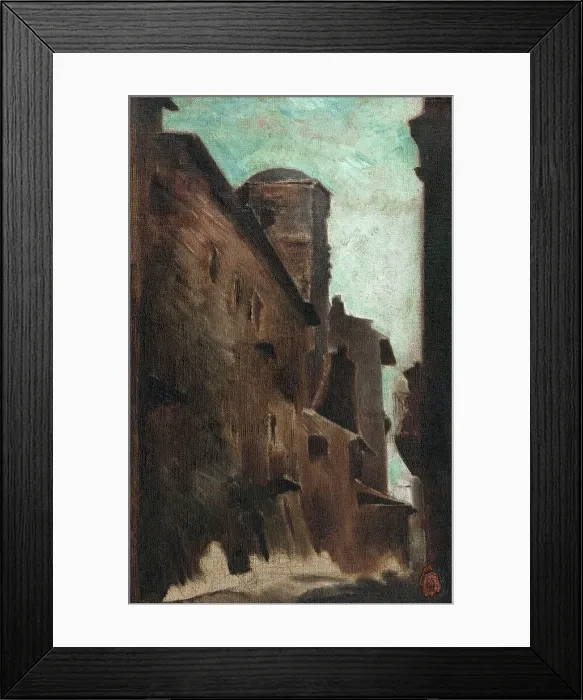 Framed Print : Une rue, between 1856 and 1862. Creator: Jean-Baptiste Carpeaux Framed Print : Une rue, between 1856 and 1862. Creator: Jean-Baptiste Carpeaux