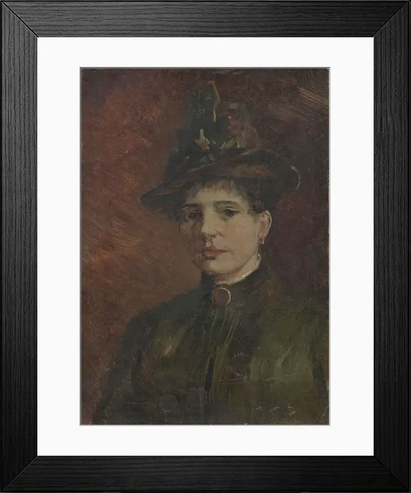 Framed Print : Portrait of a Woman, 1886. Creator: Gogh, Vincent, van (1853-1890) Framed Print : Portrait of a Woman, 1886. Creator: Gogh, Vincent, van (1853-1890)