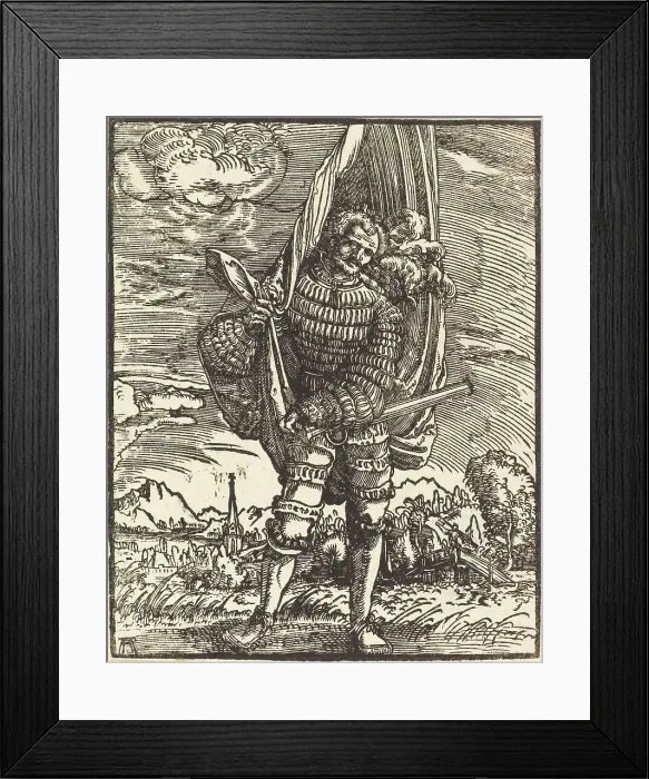 Framed Print : The Standard Bearer, c. 1516 / 1518. Creator: Albrecht Altdorfer Framed Print : The Standard Bearer, c. 1516 / 1518. Creator: Albrecht Altdorfer
