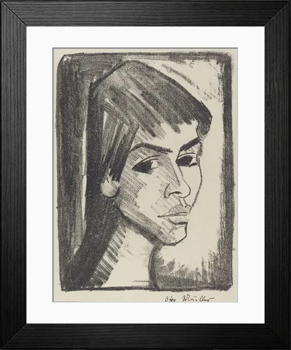 Framed Print : Irene Altman, 1921 / 1922. Creator: Otto Mueller Framed Print : Irene Altman, 1921 / 1922. Creator: Otto Mueller