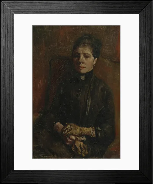 Framed Print : Portrait of a Woman, 1886. Creator: Gogh, Vincent, van (1853-1890) Framed Print : Portrait of a Woman, 1886. Creator: Gogh, Vincent, van (1853-1890)