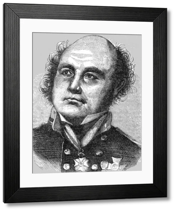 Framed Print : Sir John Franklin, 1854. Creator: Unknown Framed Print : Sir John Franklin, 1854. Creator: Unknown