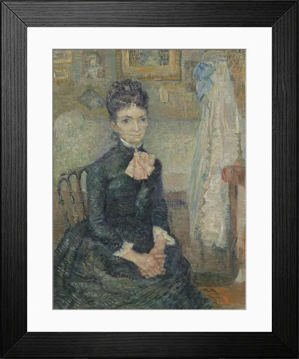 Framed Print : Portrait of Léonie Rose Charbuy-Davy, 1887. Creator: Gogh, Vincent, van (1853-1890) Framed Print : Portrait of Léonie Rose Charbuy-Davy, 1887. Creator: Gogh, Vincent, van (1853-1890)