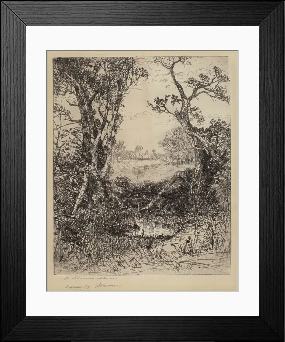 Framed Print : Summer - Easthampton, 1883. Creator: Mary Nimmo Moran Framed Print : Summer - Easthampton, 1883. Creator: Mary Nimmo Moran