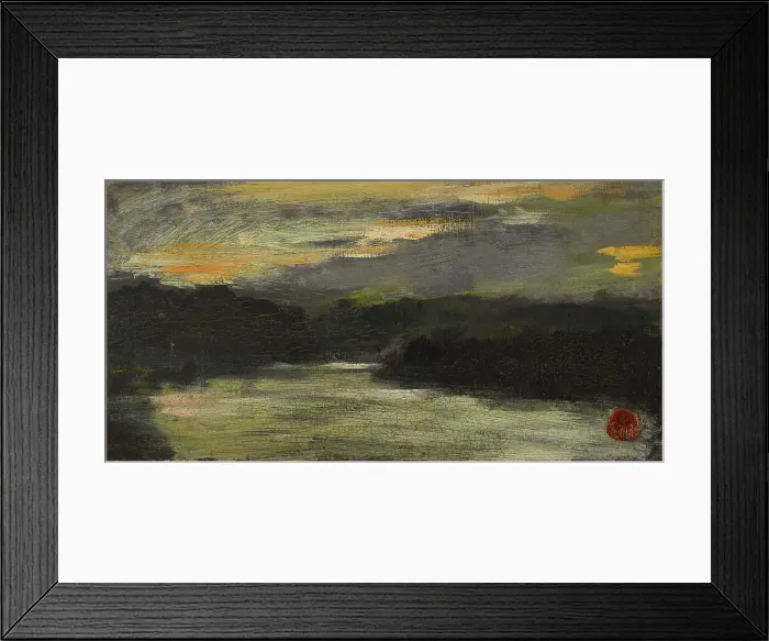 Framed Print : Effet de ciel sur une rivière. Creator: Jean-Baptiste Carpeaux Framed Print : Effet de ciel sur une rivière. Creator: Jean-Baptiste Carpeaux