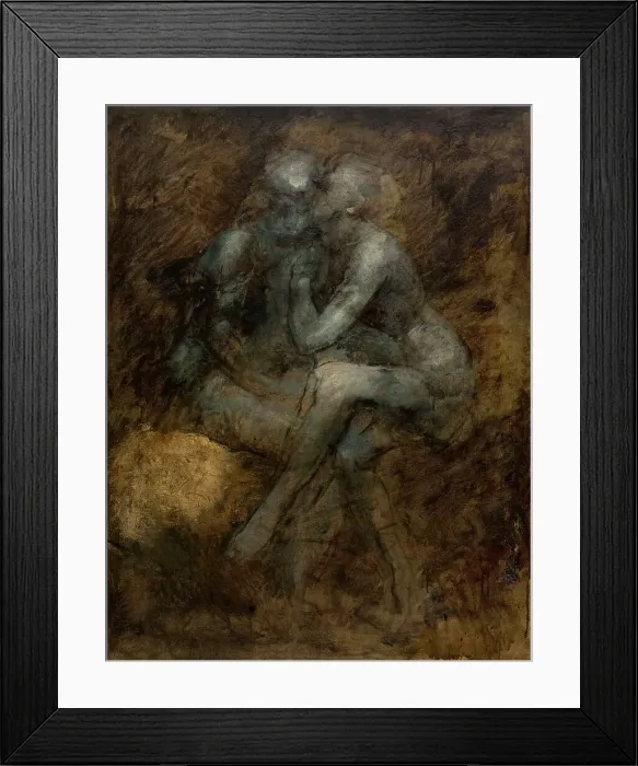 Framed Print : La confidence, c.1873. Creator: Jean-Baptiste Carpeaux Framed Print : La confidence, c.1873. Creator: Jean-Baptiste Carpeaux