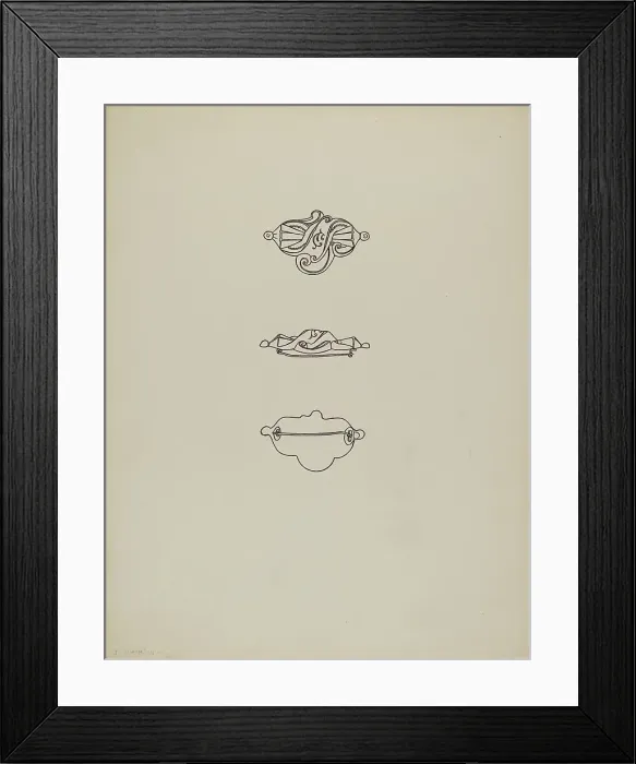 Framed Print : Brooch, 1935 / 1942. Creator: Dorothy Dwin Framed Print : Brooch, 1935 / 1942. Creator: Dorothy Dwin