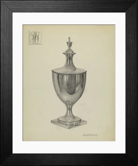 Framed Print : Silver Sugar Bowl, c. 1936. Creator: Aaron Fastovsky Framed Print : Silver Sugar Bowl, c. 1936. Creator: Aaron Fastovsky