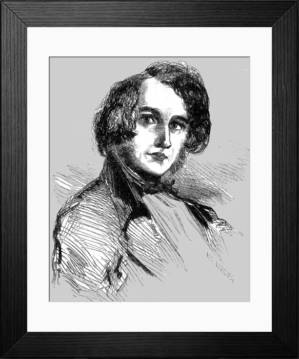 Framed Print : Charles Dickens, 1854. Creator: Unknown Framed Print : Charles Dickens, 1854. Creator: Unknown