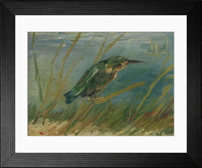 Framed Print : Kingfisher by the Waterside, 1887. Creator: Gogh, Vincent, van (1853-1890) Framed Print : Kingfisher by the Waterside, 1887. Creator: Gogh, Vincent, van (1853-1890)