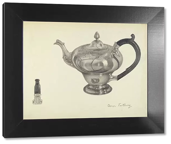 Silver Teapot, 1935 / 1942. Creator: Aaron Fastovsky