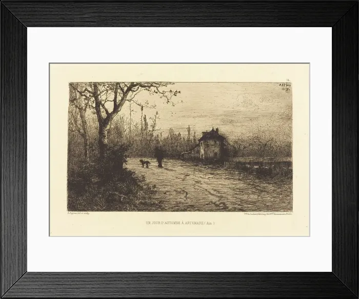 Framed Print : Un Jour d'automne a Artemare. Creator: Adolphe Appian Framed Print : Un Jour d'automne a Artemare. Creator: Adolphe Appian