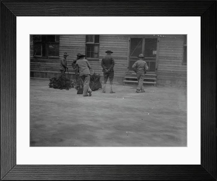 Framed Print : Camp Meade, Maryland - Winter Views, 1917. Creator: Harris & Ewing. Camp Meade, Maryland - Winter Views, 1917. Creator: Harris & Ewing Framed Print : Camp Meade, Maryland - Winter Views, 1917. Creator: Harris & Ewing. Camp Meade, Maryland - Winter Views, 1917. Creator: Harris & Ewing