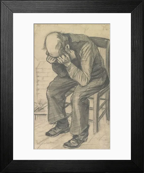 Framed Print : Worn out, 1882. Creator: Gogh, Vincent, van (1853-1890) Framed Print : Worn out, 1882. Creator: Gogh, Vincent, van (1853-1890)