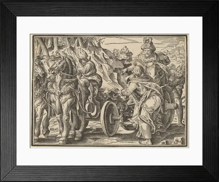 Framed Print : Christ Tells His Disciples of the Last Judgment, published 1630. Creator: Christoph Maurer Framed Print : Christ Tells His Disciples of the Last Judgment, published 1630. Creator: Christoph Maurer