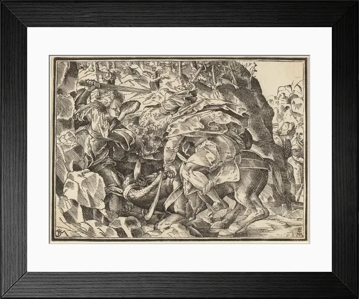 Framed Print : Christ Tells His Disciples of the Last Judgment, published 1630. Creator: Christoph Maurer Framed Print : Christ Tells His Disciples of the Last Judgment, published 1630. Creator: Christoph Maurer