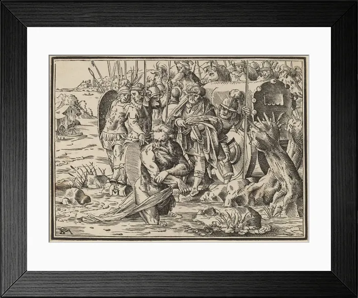 Framed Print : The Martyrdom of Saint James (?), published 1630. Creator: Christoph Maurer