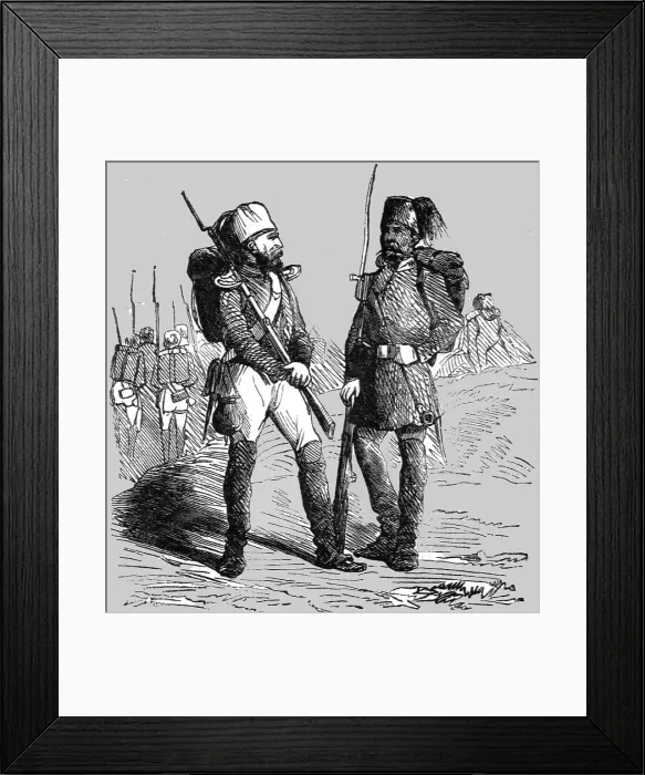 Framed Print : Sebastopol; Uniform of the Turkish Infantry, 1854. Creator: Unknown Framed Print : Sebastopol; Uniform of the Turkish Infantry, 1854. Creator: Unknown