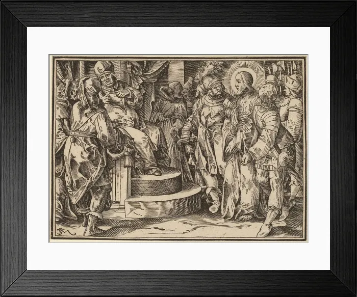 Framed Print : Christ Tells His Disciples of the Last Judgment, published 1630. Creator: Christoph Maurer Framed Print : Christ Tells His Disciples of the Last Judgment, published 1630. Creator: Christoph Maurer